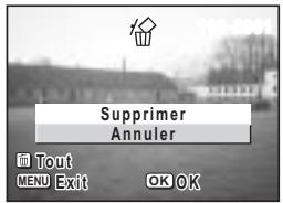 PENTAX OPTIO S30 - Suppression d'une seule image ou d'un seul message vocal - 2