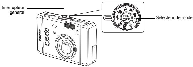 PENTAX OPTIO S30 - Appuyez en même temps sur l'interrupteur général et sur le bouton de lecture ▶. - 2
