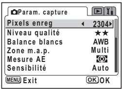 PENTAX OPTIO S30 - Sélection des pixels enregistrés - 1