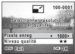 PENTAX OPTIO S30 - Modification de la taille et de la qualité d'image - 2