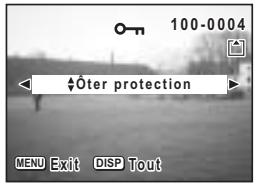 PENTAX OPTIO S30 - Protection des images/des sons contre l'effacement (Protéger) - 1