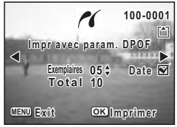 PENTAX OPTIO S30 - Impression à l'aide des réglages DPOF - 1