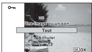 PENTAX OPTIO W90 - Pour protégger toutes les images et les fichiers son - 1