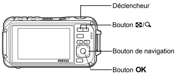 PENTAX OPTIO W90 - Encadrement de vos photos (Mode Compos. Cadre créé.) - 1