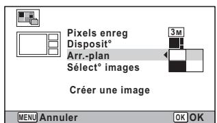 PENTAX OPTIO W90 - Utilisez le bouton de navigation ( ) pourCHOISIR I'ARRIERE-PLAN. - 1