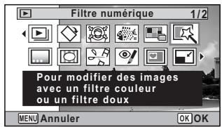 PENTAX OPTIO W90 - Appuyez sur le bouton de navigation () . - 1