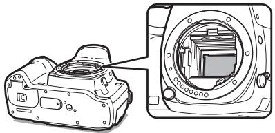 PENTAX O-ICK1 - Orientez l'appareil vers le haut. - 1