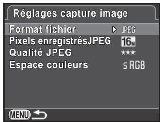 PENTAX K-500 - Réglages de prise de vue - 1