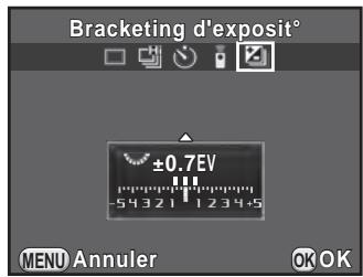 PENTAX K-500 - Appuyez sur le bouton de navigation (▶) en état de pause. - 1