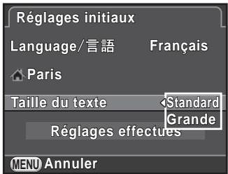 PENTAX K-500 - Appuyez sur le bouton de navigation (▼) pour déplacer le cadre sur et appuyez sur le bouton de navigation ▷. - 2