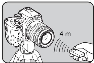 PENTAX K-500 - Prise de vue avec une télécommande (en option) - 3