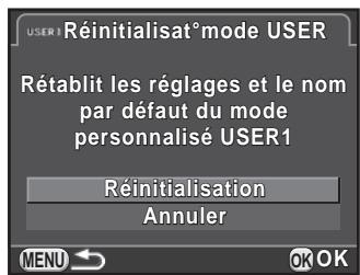 PENTAX K-500 - Réinitialisation des valeurs par défaut - 1