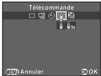 PENTAX K-500 - Prise de vue avec une télécommande (en option) - 2