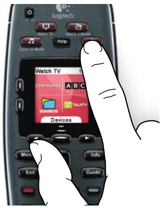 LOGITECH HARMONY 700 REFRESH - Sélection d'une activité - 1