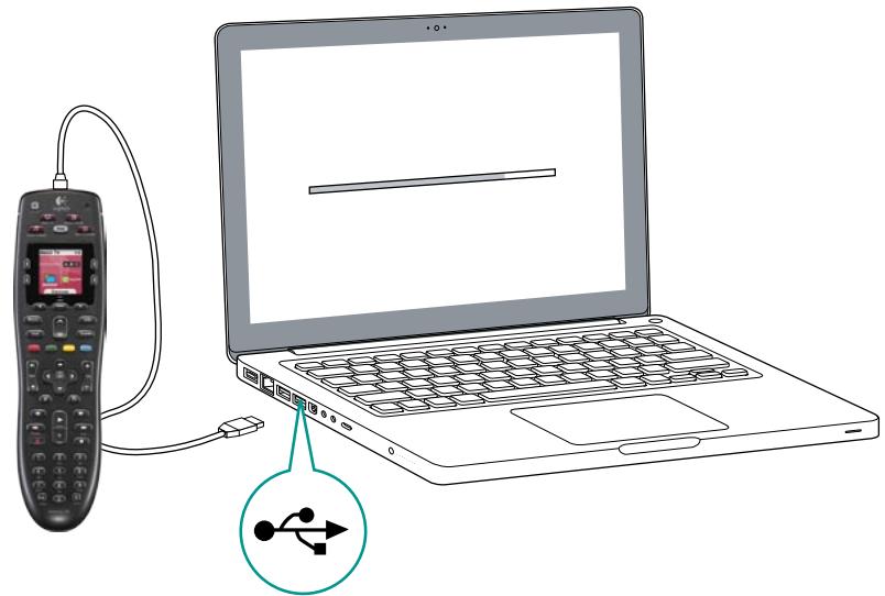 LOGITECH HARMONY 700 REFRESH - Connexion de la télécommande Harmony 700 à l'ordinateur - 1