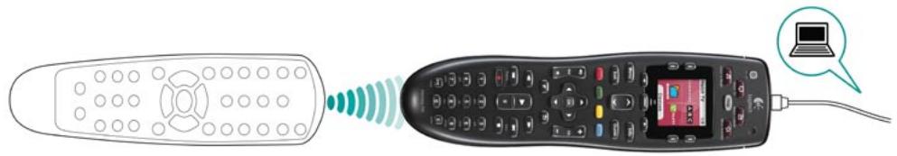 LOGITECH HARMONY 700 REFRESH - Apprentissage de commandes à l'aide de votre ancienne télécommande - 1