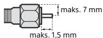 SONY FW-55X8570C, FW-65X8570C - Zalecenie dotyczne wtyku typu F - 1