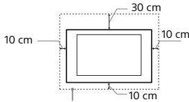 SONY FW-55X8570C, FW-65X8570C - Instalace na stěné - 1