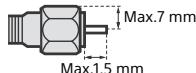 SONY FW-55X8570C, FW-65X8570C - Aanbeveling voor de F-stekker - 1