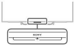 SONY FW-55X8570C, FW-65X8570C - A iluminação LED está acesa. - 1