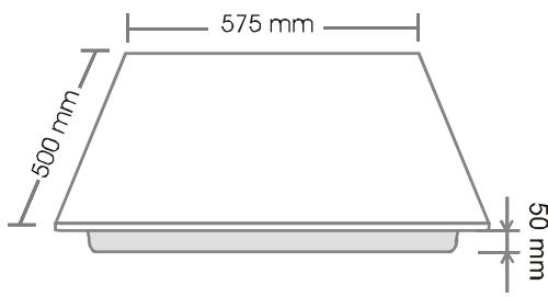 ROSIERES RVE 7410 - - VITROCERAMIC HOB WITH CONTROL KNOBS - 1