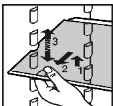 LIEBHERR KES 3670 - Décaler les tablettes de rangement - 1