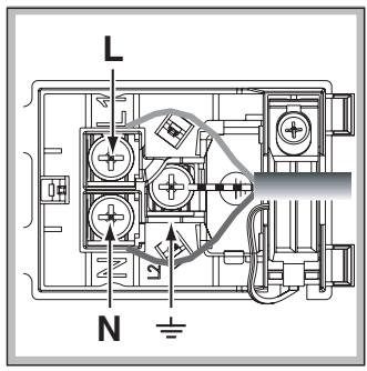 SCHOLTES FL 86 XA - Fitting the power supply cable - 2