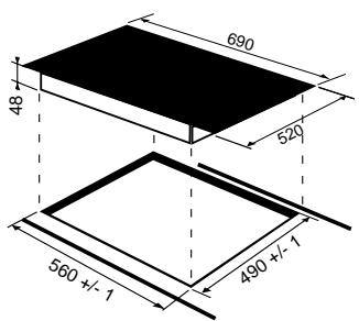 SCHOLTES TT 6244 - Inbouw - 2