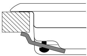 SCHOLTES TV 631 E GH - Schema voor de bevestiging van de haken - 1