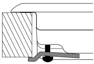 SCHOLTES TV 631 E GH - Schema voor de bevestiging van de haken - 3