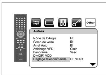DENON DBP-1610 - Changer le code de signal de l'appareil - 1