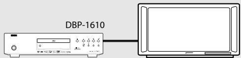 DENON DBP-1610 - Lecture avec une connexion directe à un téléviseur - 1