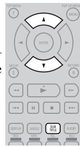 DENON DBP-4010UD - Sélection de sous-titres de fichier DVD-Viséo et DivX® - 2