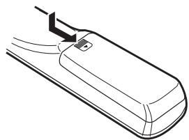 DENON DBP-4010UD - Insertion des piles - 1