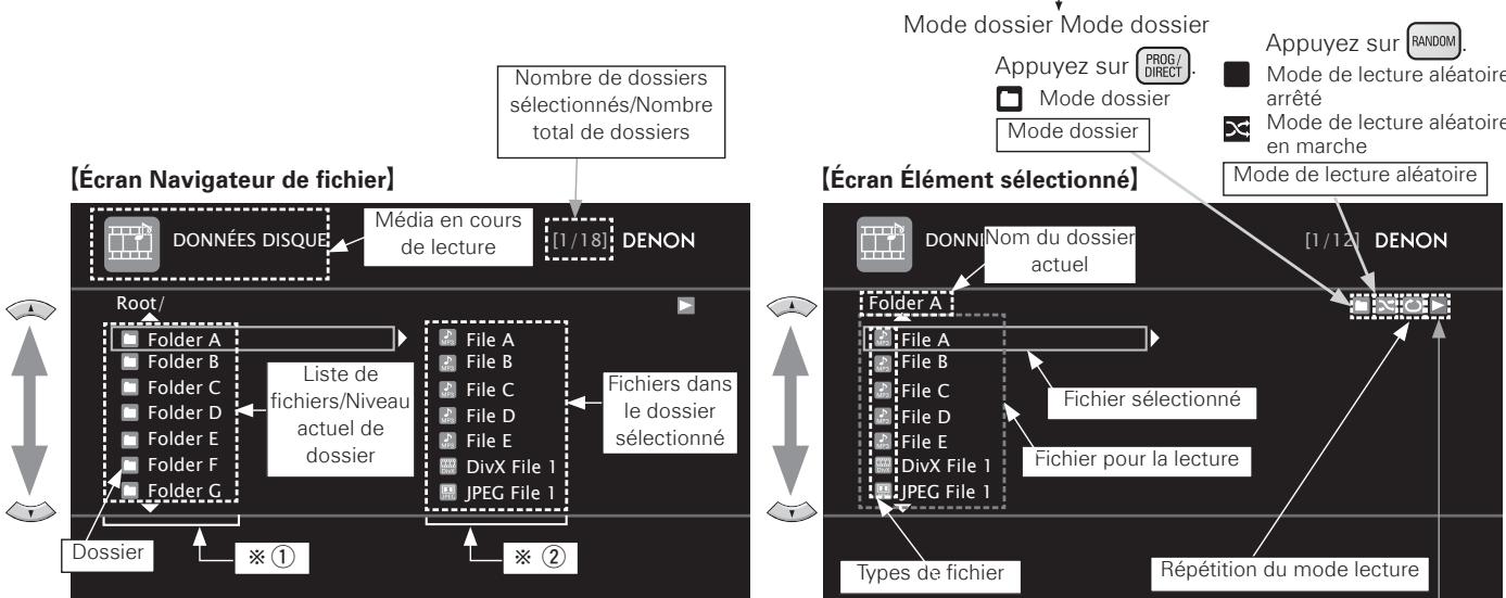 DENON DBP-4010UD - Écran Navigateur de fichier - 1