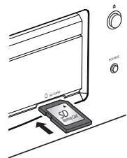 DENON DBP-4010UD - Insertion d'une carte mémoire SD - 1