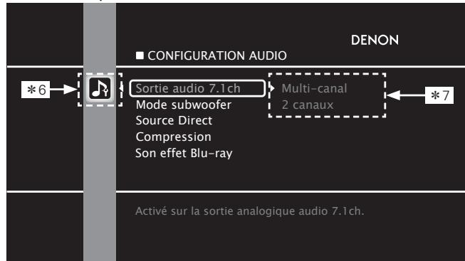 DENON DBP-4010UD - [Exemple 1] Écran de sélection du menu (menu initial) - 3
