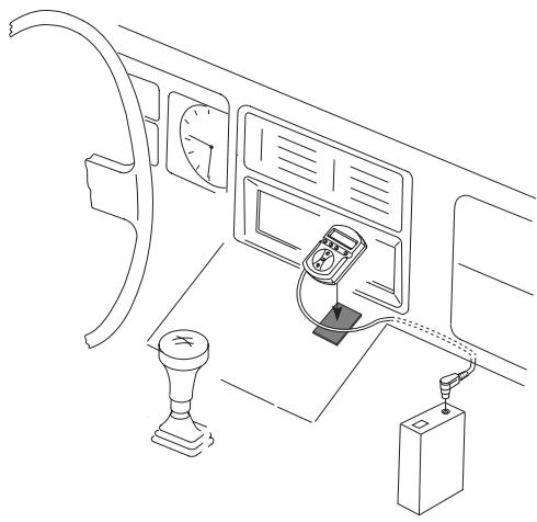BLAUPUNKT CDC-FM08 - AUS- - Installation der Fernbedienung - 1