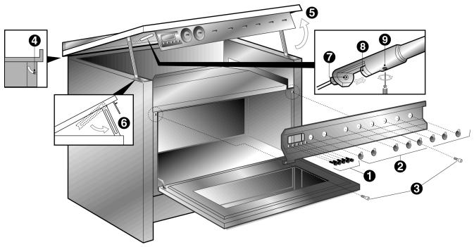 SMEG CS19/1 - Soulèvement de la table de cuisson - 1