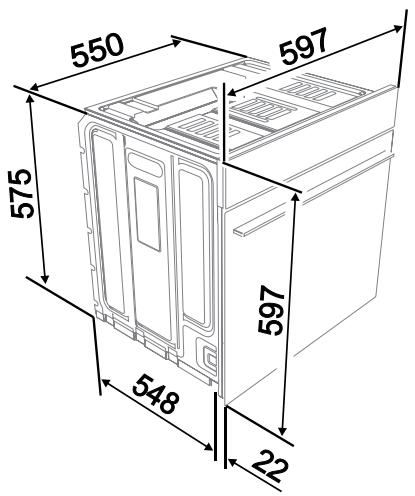 SMEG SC800GVP8 - Positionnement du four - 4