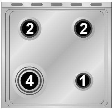 SMEG SCB60GB - Diamètre des récipients (Mod. 60 cm.) - 3