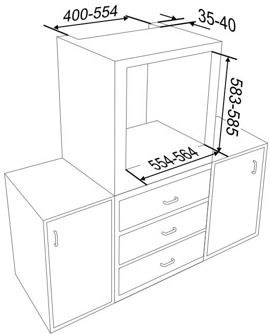 SMEG SCT105-8 - Positionnement en colonne - 1