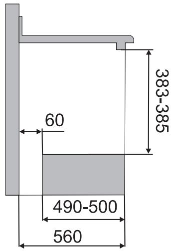 SMEG SCT105-8 - Positionnement sous plans de travail - 2