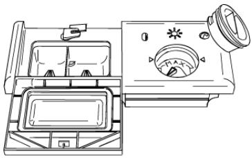 SMEG BLV1NE - Utilisation du distributeur du produit de lavage et de rinçage - 1
