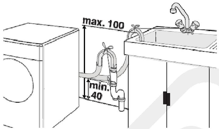 LISTO LF 1206D2 - Raccordement à l'évacuation d'eau - 1