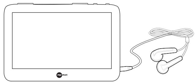 MPMAN MP43HD - Écouteurs et cartes MicroSD - 1