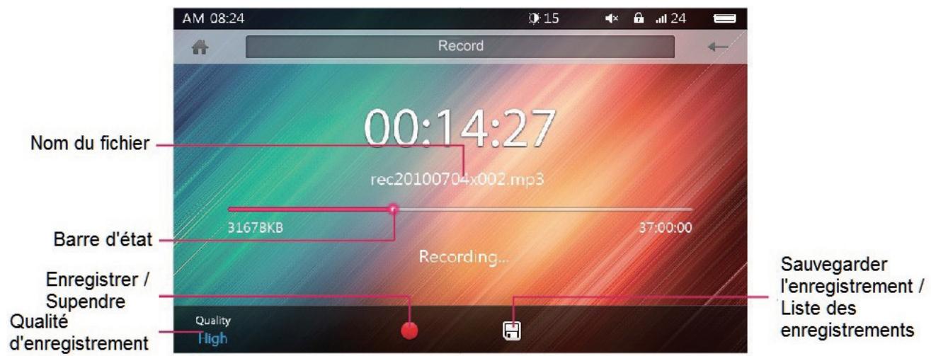 MPMAN MP43HD - Enregistrement audio - 1