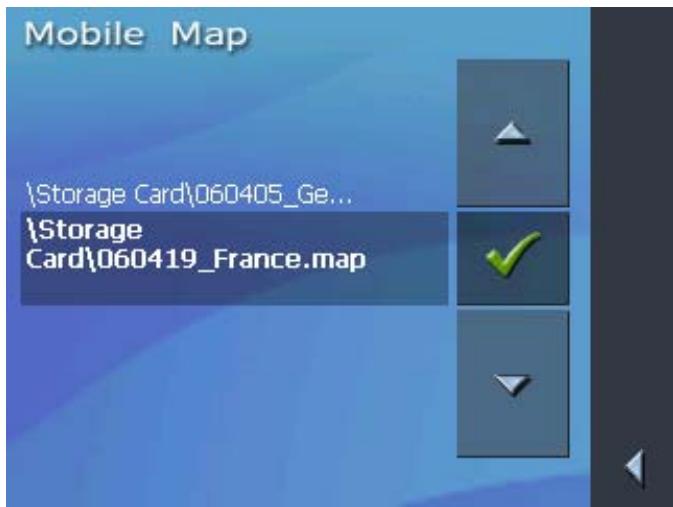 CLARION MAP 360 & MAP360 - Sélectionner une carte - 4