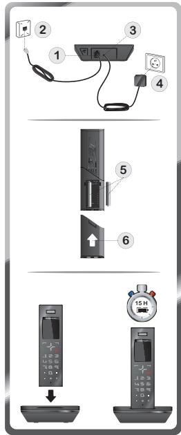 SAGEMCOM D750 - Installation du téléphone - 1