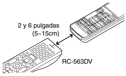2 y 6 pulgadas (5~15cm) RC-563DV